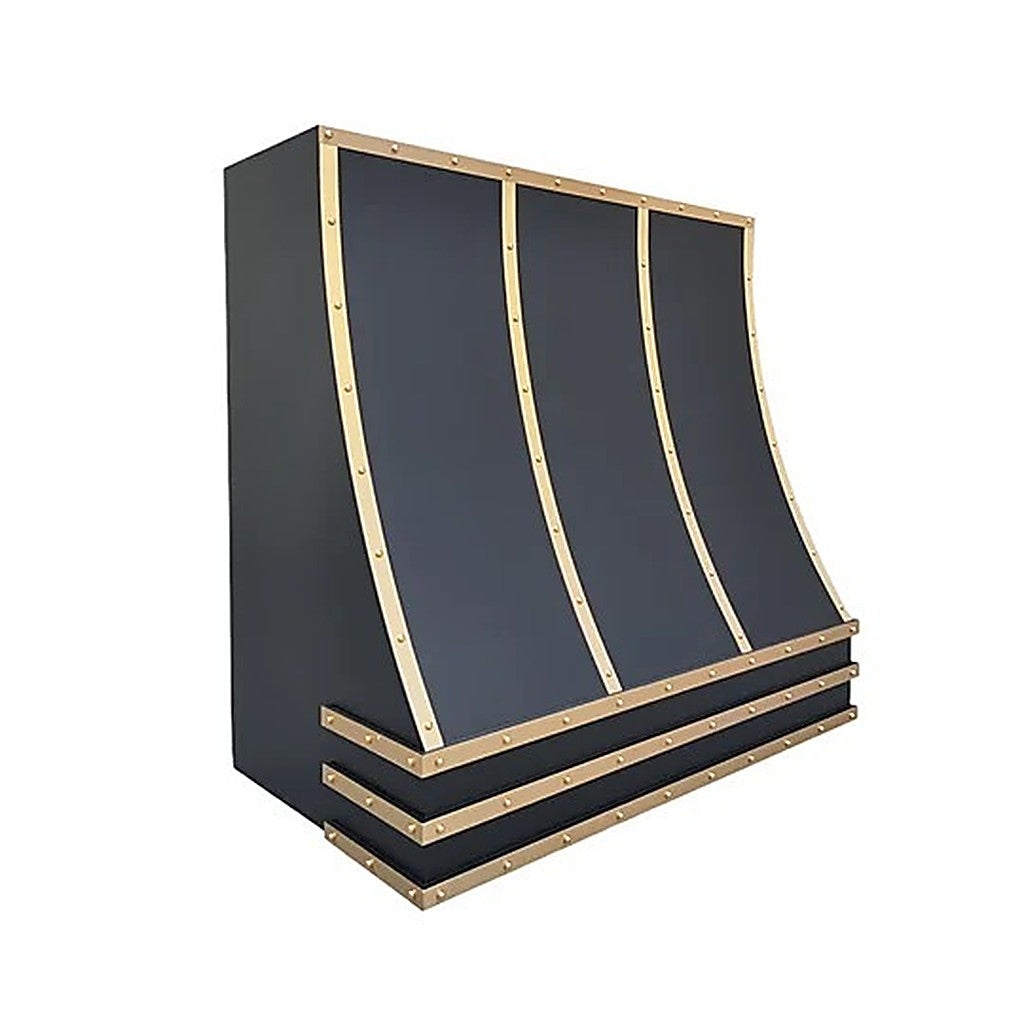 Custom Geometric Stainless Steel Vent Hood PS8-G03 — view 2