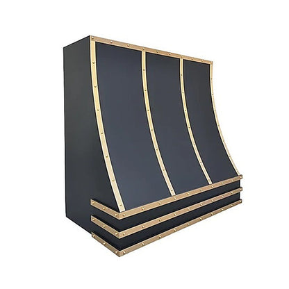 Custom Geometric Stainless Steel Vent Hood PS8-G03 — view 2