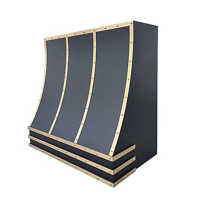 Custom Geometric Stainless Steel Vent Hood PS8-G03 — view 4