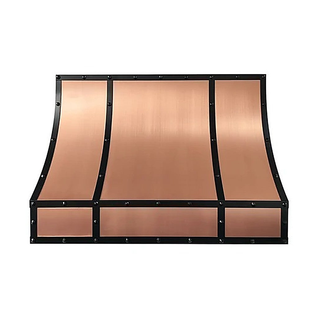 Custom Geometric Symmetric Copper Stove Hood PC8-G01 — view 2
