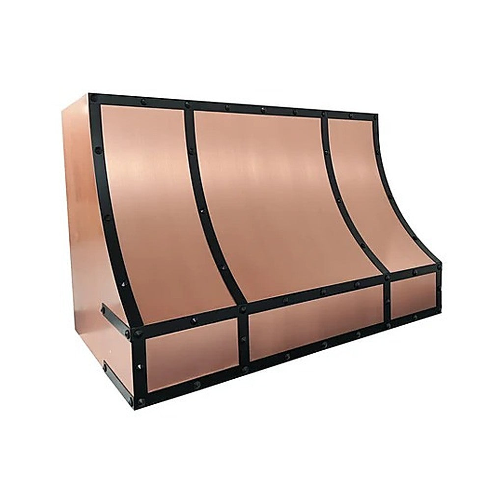 Custom Geometric Symmetric Copper Stove Hood PC8-G01 — view 3