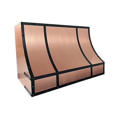 Custom Geometric Symmetric Copper Stove Hood PC8-G01 — view 3