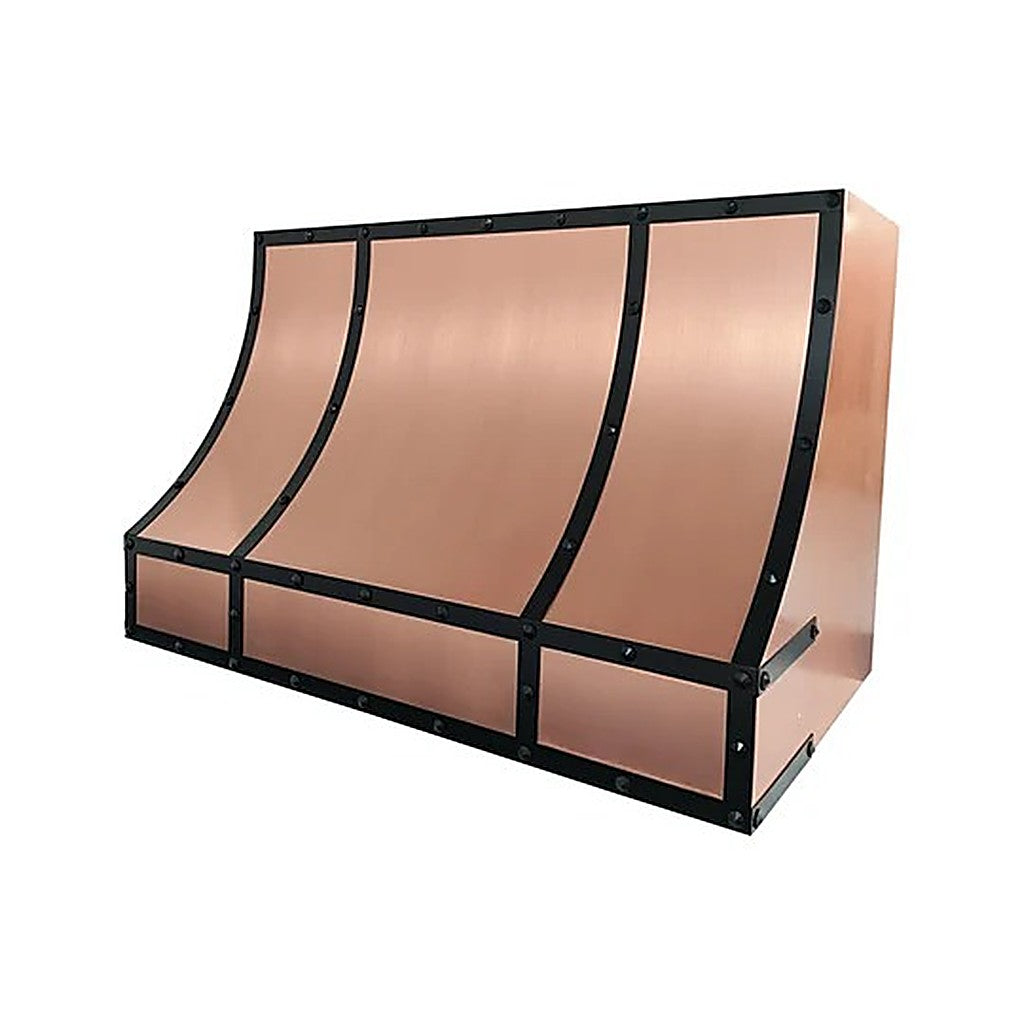 Custom Geometric Symmetric Copper Stove Hood PC8-G01 — view 4
