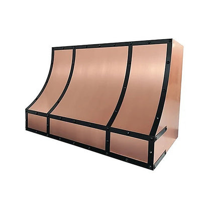 Custom Geometric Symmetric Copper Stove Hood PC8-G01 — view 4