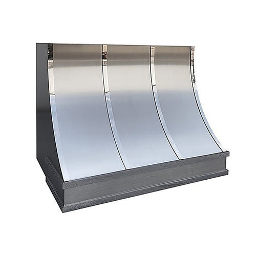 Custom Geometric Understated Stainless Kitchen Hood PS8-G02