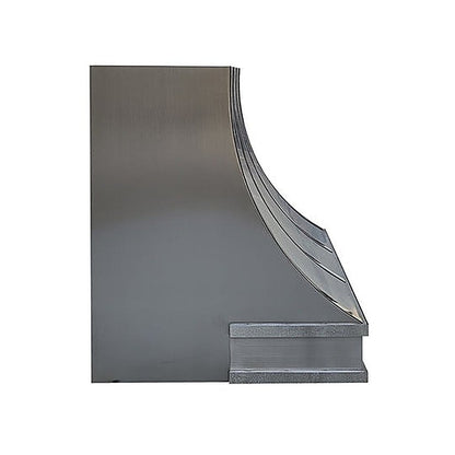 Custom Geometric Understated Stainless Kitchen Hood PS8-G02 — view 2