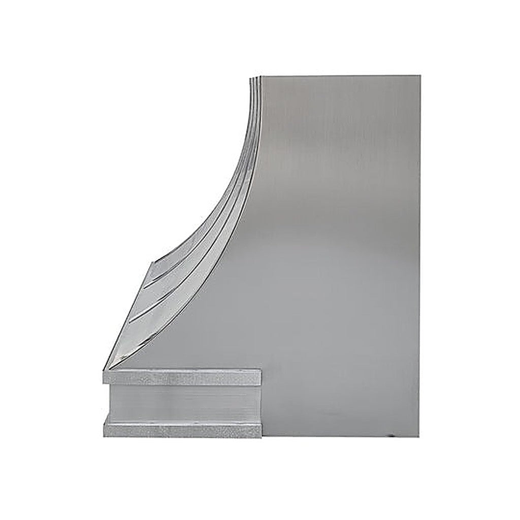Custom Geometric Understated Stainless Kitchen Hood PS8-G02 — view 4