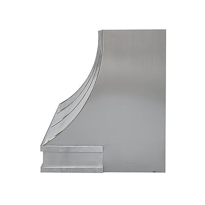 Custom Geometric Understated Stainless Kitchen Hood PS8-G02 — view 4