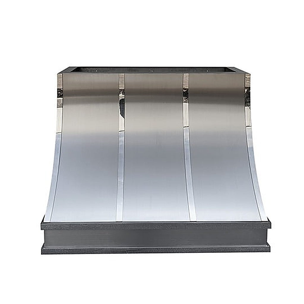 Custom Geometric Understated Stainless Kitchen Hood PS8-G02 — view 5