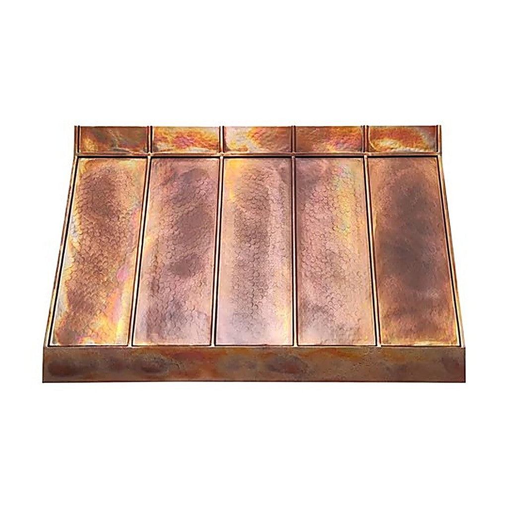 Custom Geometric Unique Copper Kitchen Hood PC11-G01 — view 2