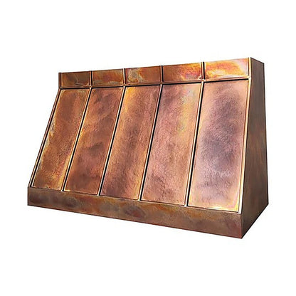 Custom Geometric Unique Copper Kitchen Hood PC11-G01 — view 3
