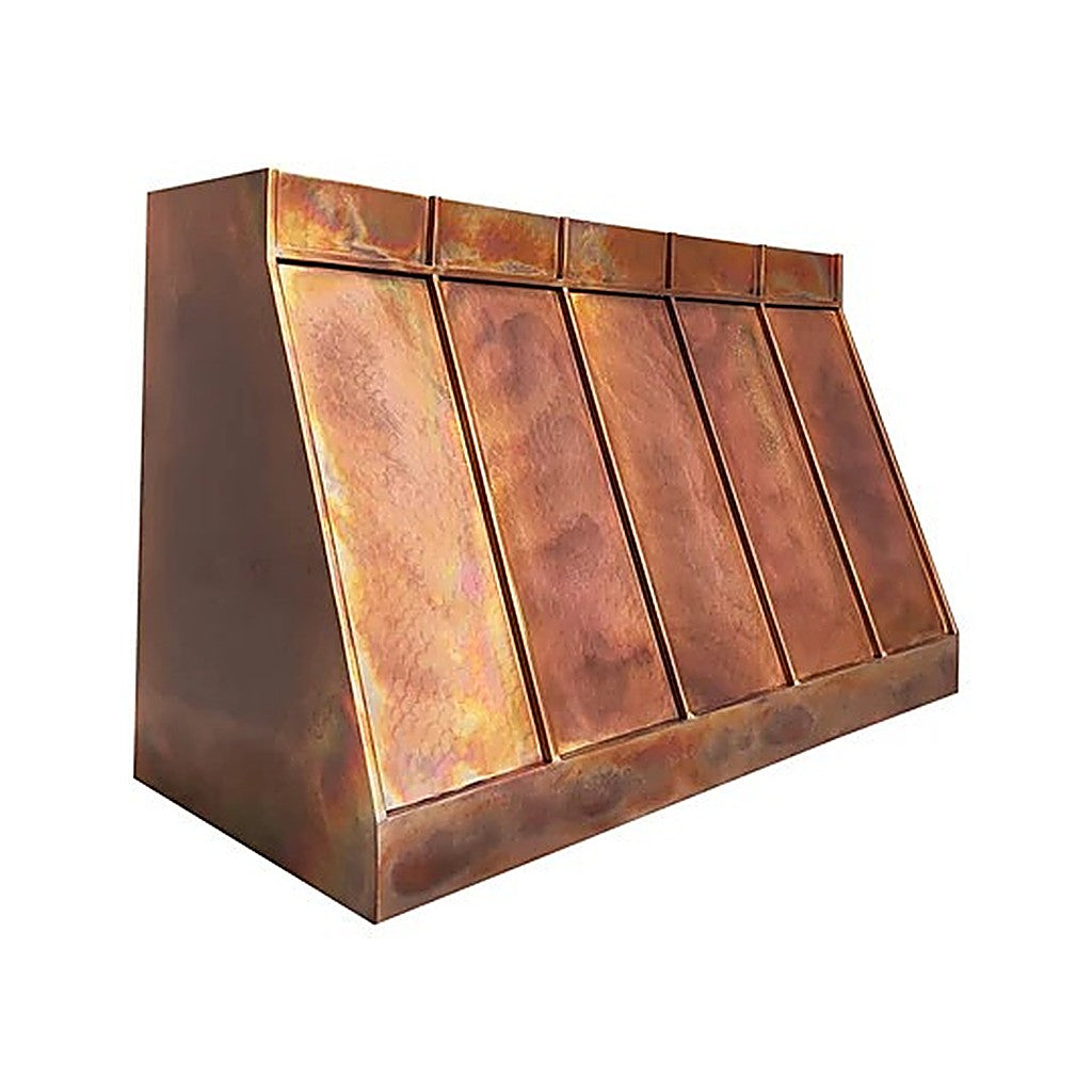 Custom Geometric Unique Copper Kitchen Hood PC11-G01 — view 4