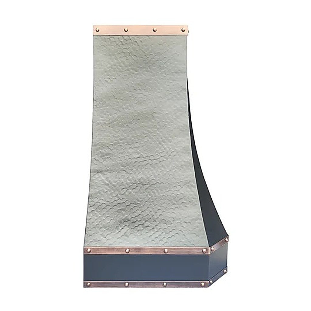 Custom Hammered Classic Copper Range Hood PC3-R02