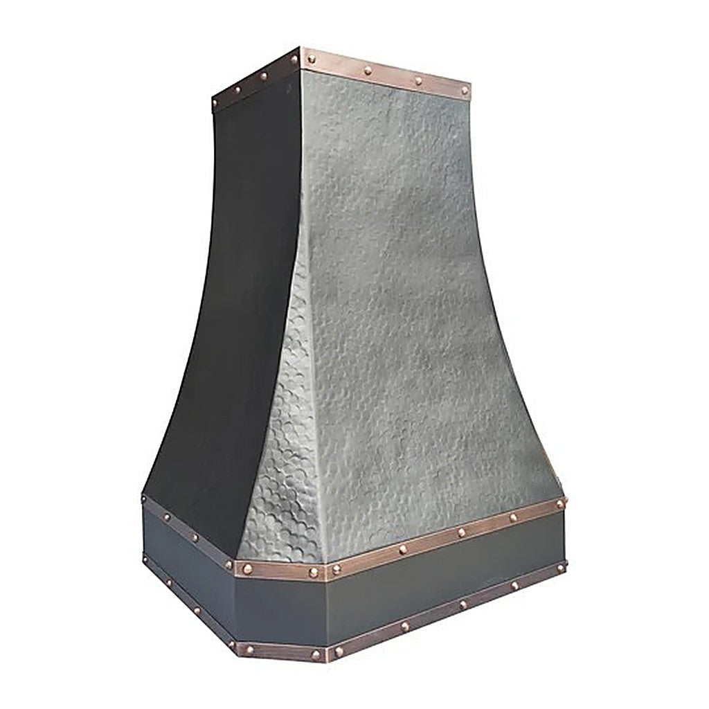 Custom Hammered Classic Copper Range Hood PC3-R02 — view 2