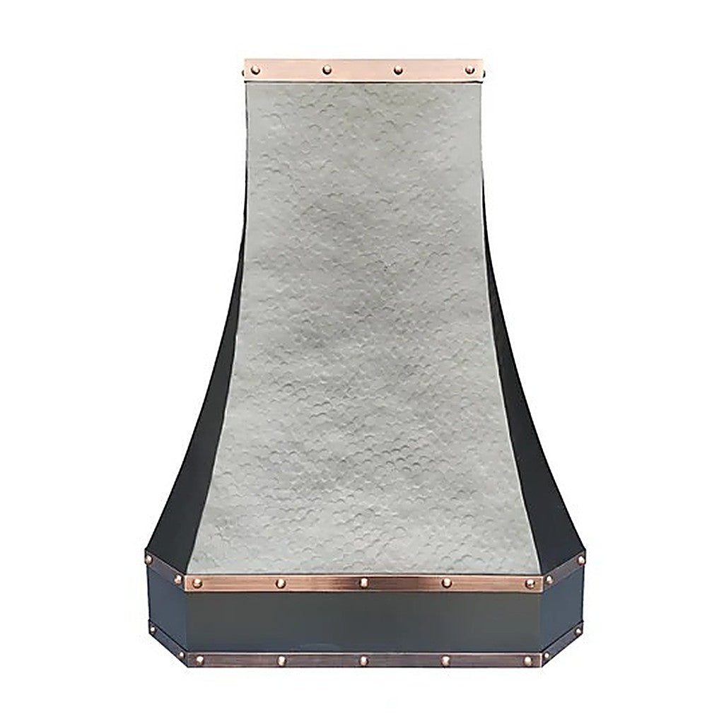 Custom Hammered Classic Copper Range Hood PC3-R02 — view 3