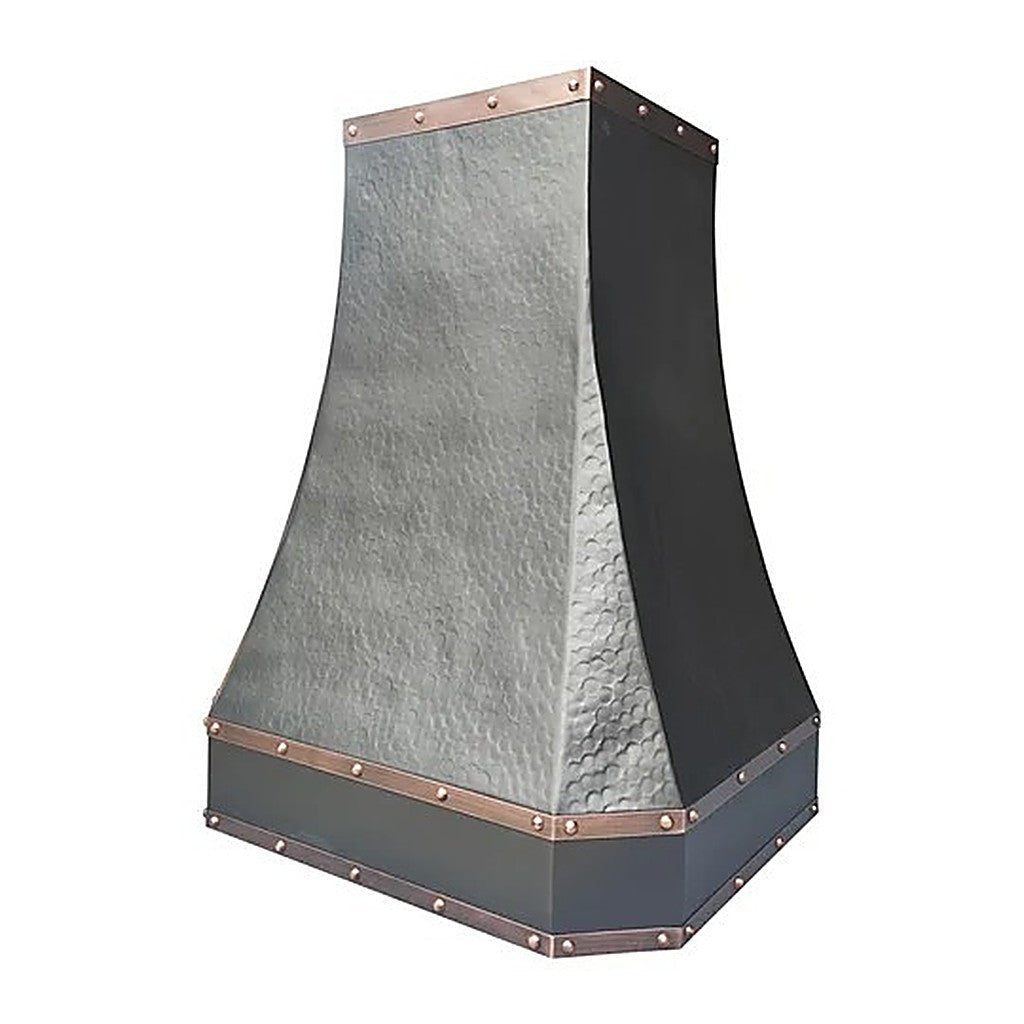 Custom Hammered Classic Copper Range Hood PC3-R02 — view 4