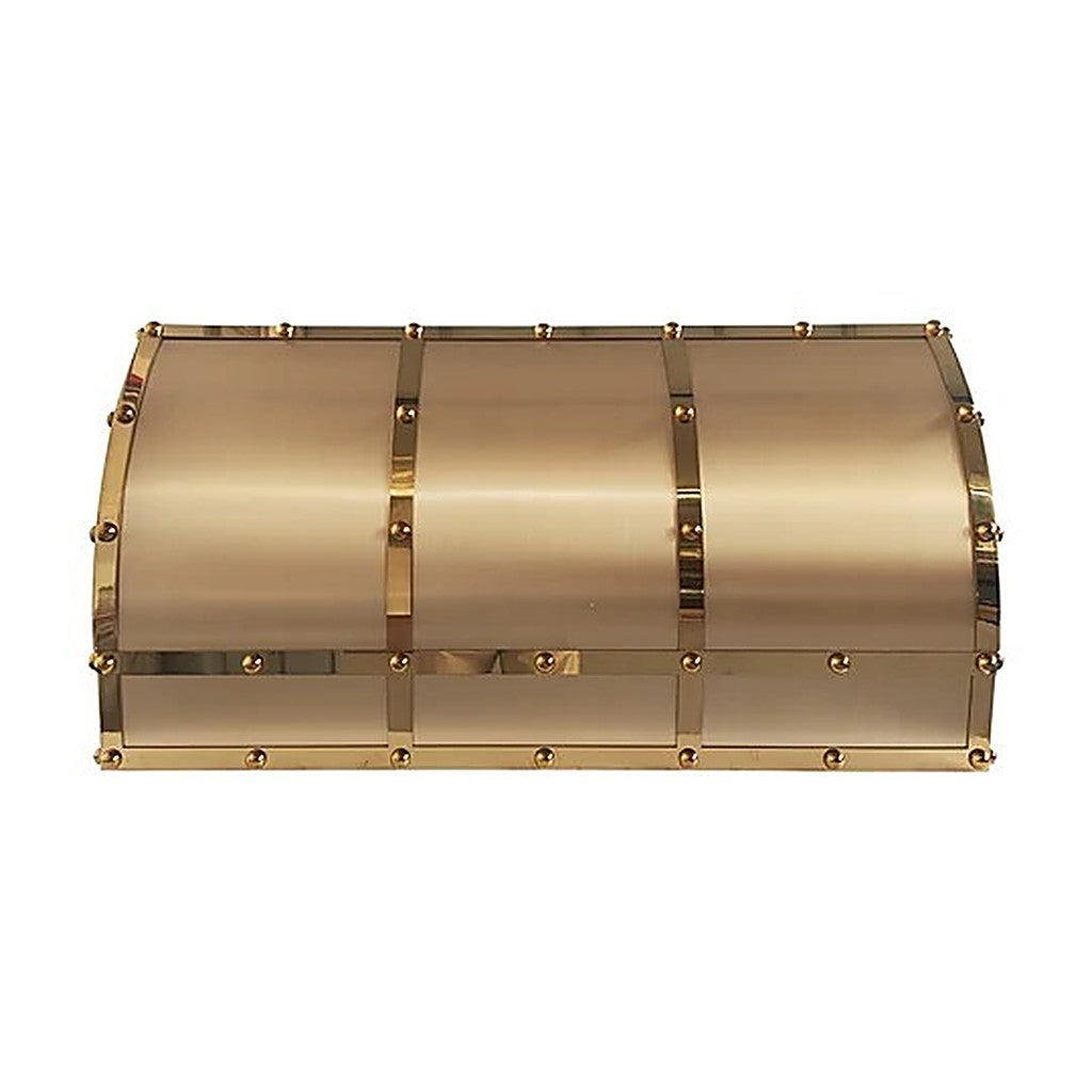 Custom Industrial Luxury Brass Stove Range Hood PB9-B02 — view 4