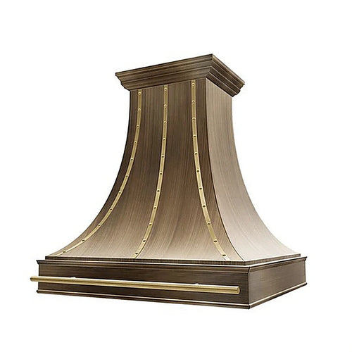Custom Luxury Antique Brass Range Hood PB7-R04