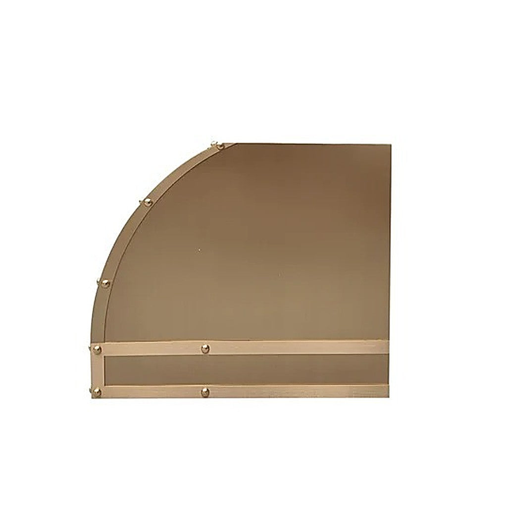 Custom Luxury Industrial Brass Range Hood PB9-B01 — view 3