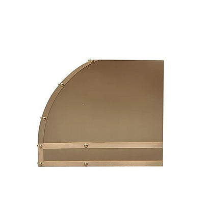 Custom Luxury Industrial Brass Range Hood PB9-B01 — view 3