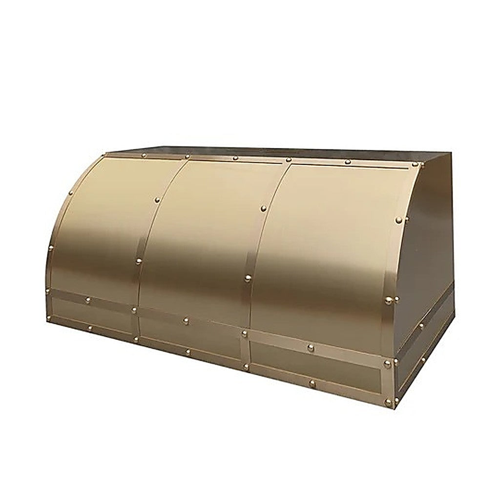 Custom Luxury Industrial Brass Range Hood PB9-B01 — view 4
