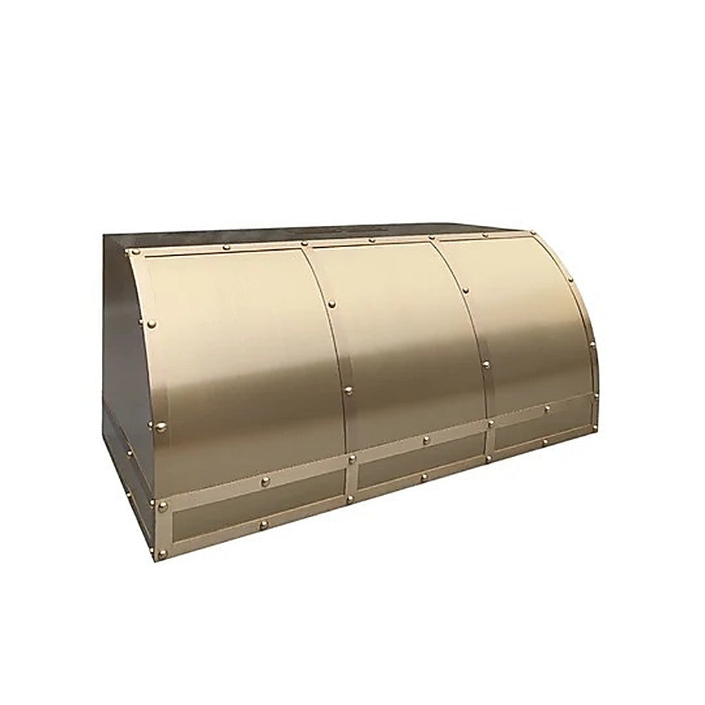 Custom Luxury Industrial Brass Range Hood PB9-B01 — view 5