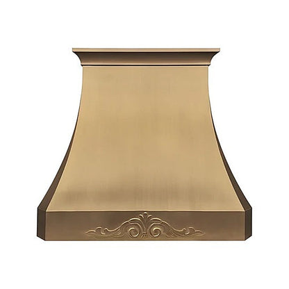 Custom Luxury Refine Curved Brass Range Hood PB3-R10 — view 2