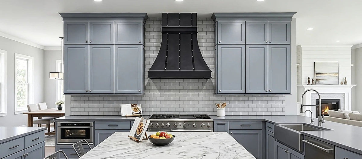 Custom Matte Black Stainless Steel Vent Hood PS33-M02