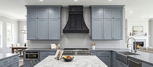 Custom Matte Black Stainless Steel Vent Hood PS33-M02