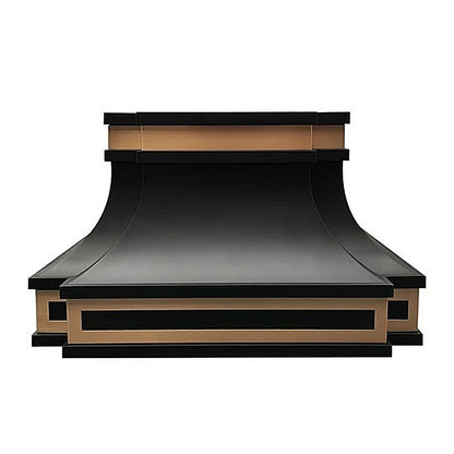 Custom Matte Black Stainless Steel Vent Hood PS33-M02 — view 2