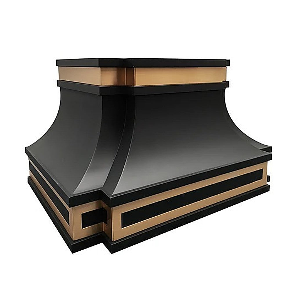 Custom Matte Black Stainless Steel Vent Hood PS33-M02 — view 3