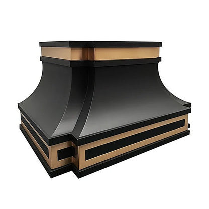 Custom Matte Black Stainless Steel Vent Hood PS33-M02 — view 3
