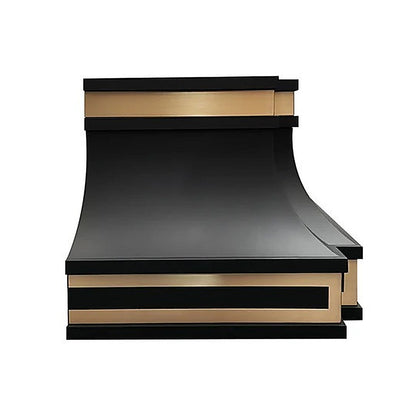 Custom Matte Black Stainless Steel Vent Hood PS33-M02 — view 4