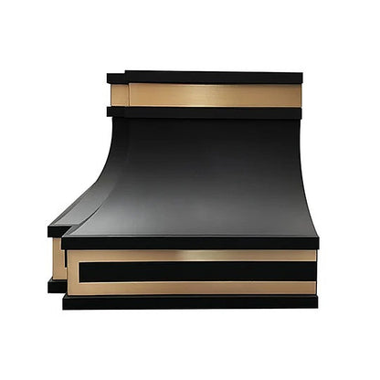 Custom Matte Black Stainless Steel Vent Hood PS33-M02 — view 6