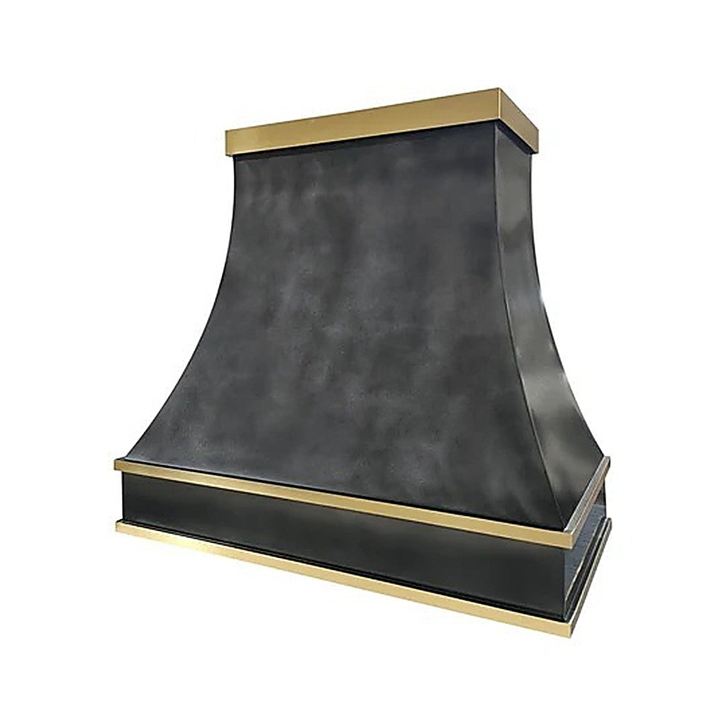 Custom Minimalist Refine Curved Zinc Range Hood PZ7-R01 — view 3