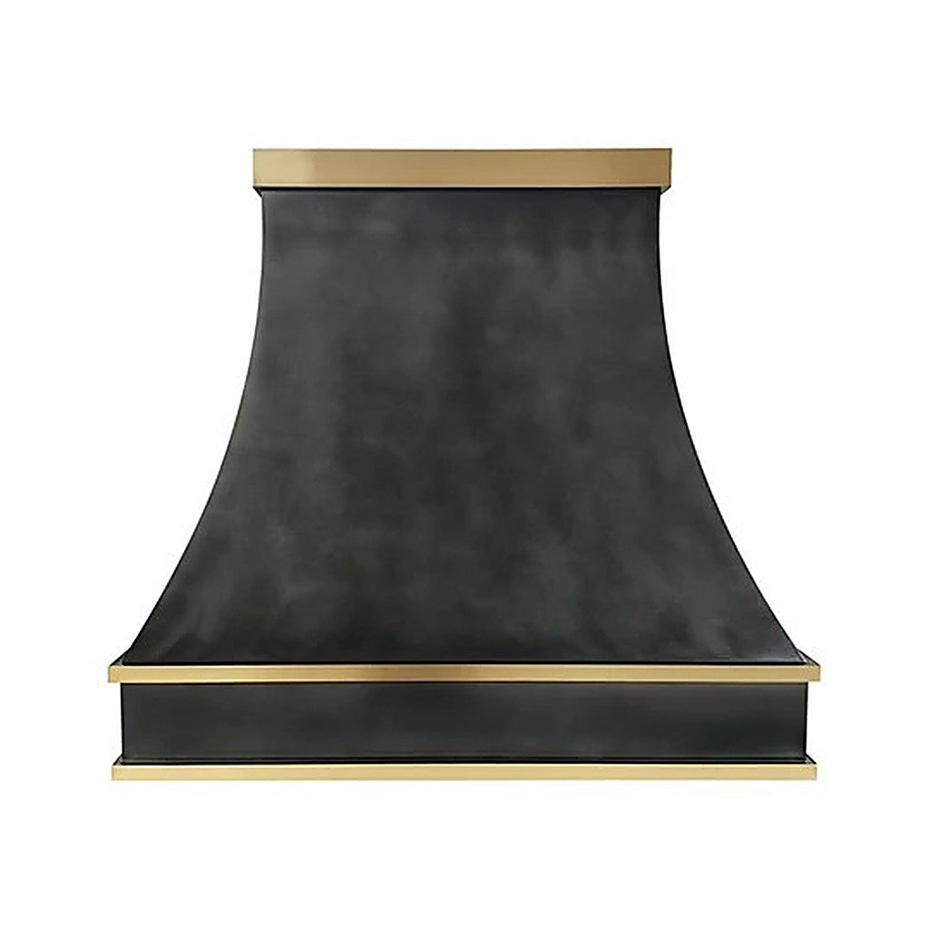 Custom Minimalist Refine Curved Zinc Range Hood PZ7-R01 — view 5