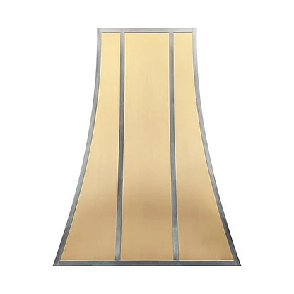 Custom Modern Curved Brass Vent Hood PB33-M01 — view 2