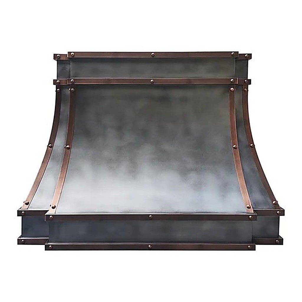 Custom Modern Understated Zinc Range Hood PZ33-M01 — view 5