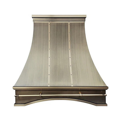 Custom Refine Curved Luxury Brass Range Hood PB7-R01