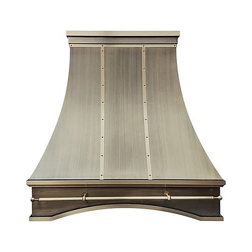 Custom Refine Curved Luxury Brass Range Hood PB7-R01