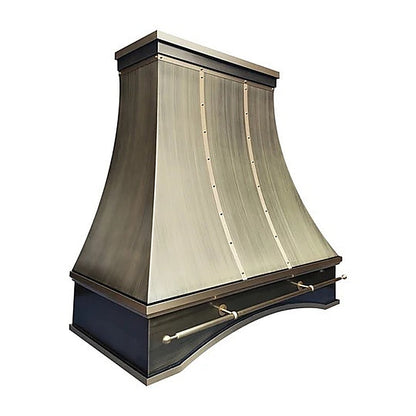 Custom Refine Curved Luxury Brass Range Hood PB7-R01 — view 2