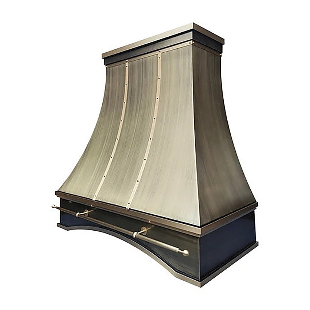 Custom Refine Curved Luxury Brass Range Hood PB7-R01 — view 3