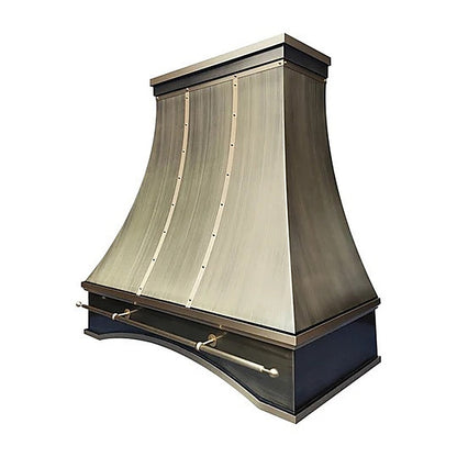 Custom Refine Curved Luxury Brass Range Hood PB7-R01 — view 3