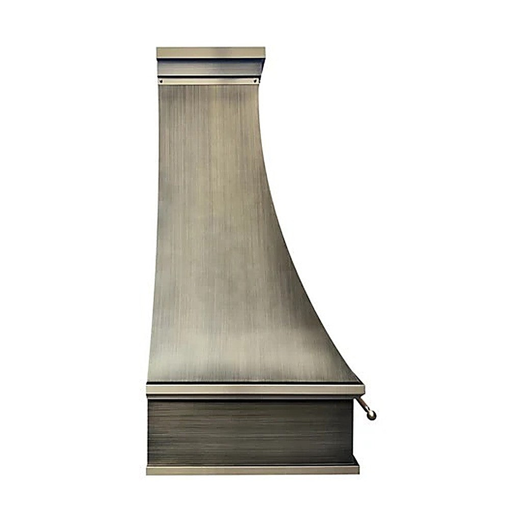 Custom Refine Curved Luxury Brass Range Hood PB7-R01 — view 4