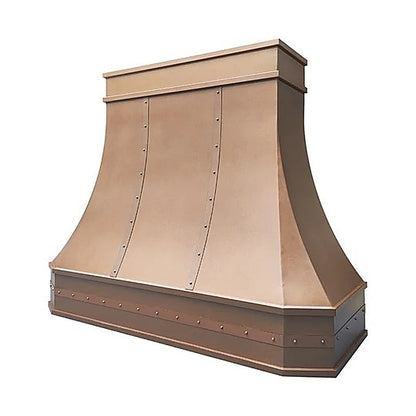 Custom Refine Curved Vintage Copper Stove Range Hood PC3-R04 — view 2