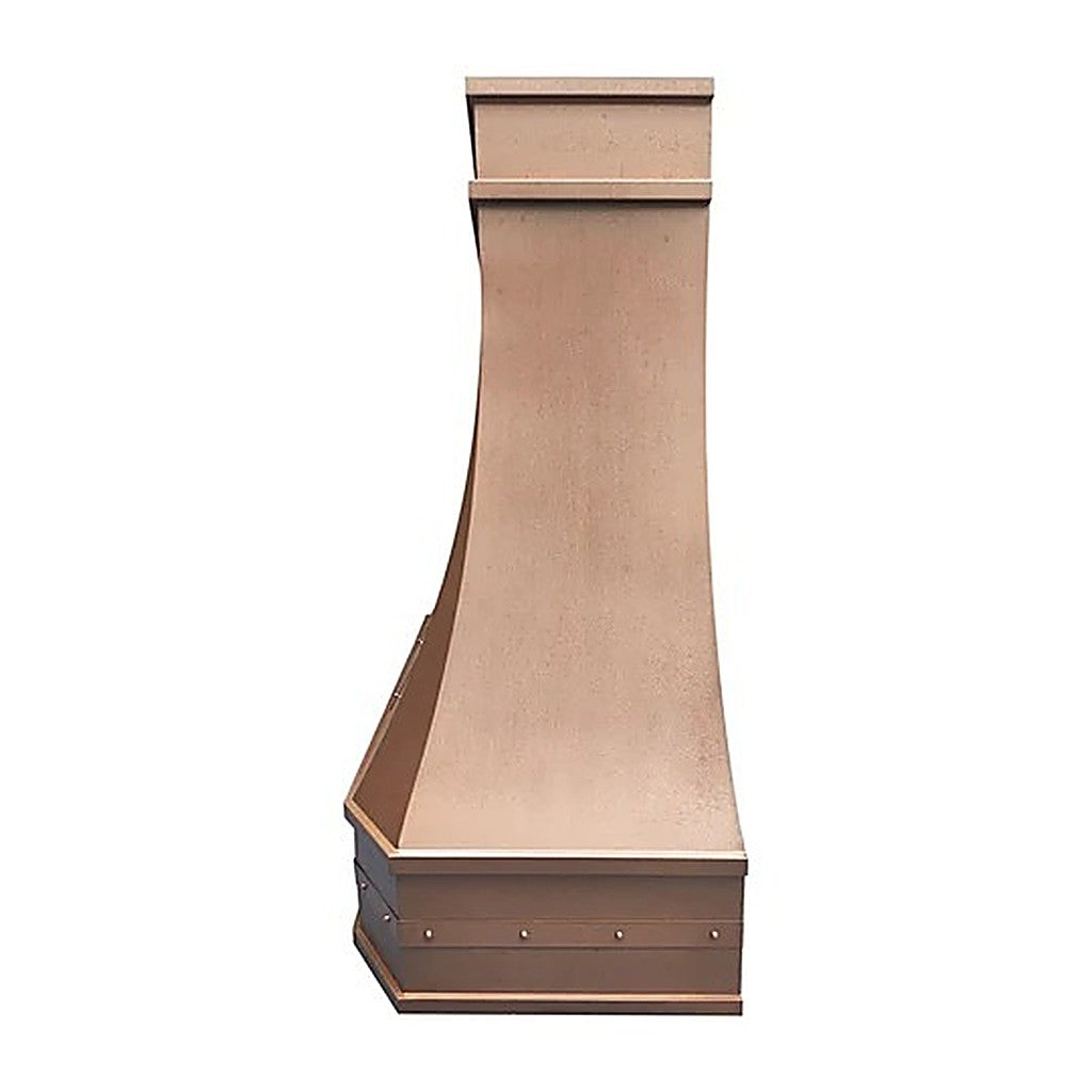 Custom Refine Curved Vintage Copper Stove Range Hood PC3-R04 — view 3