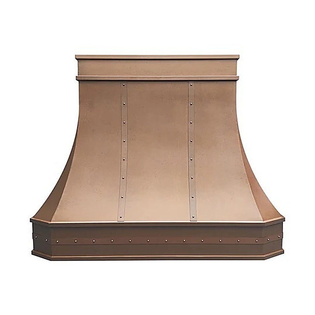 Custom Refine Curved Vintage Copper Stove Range Hood PC3-R04 — view 4