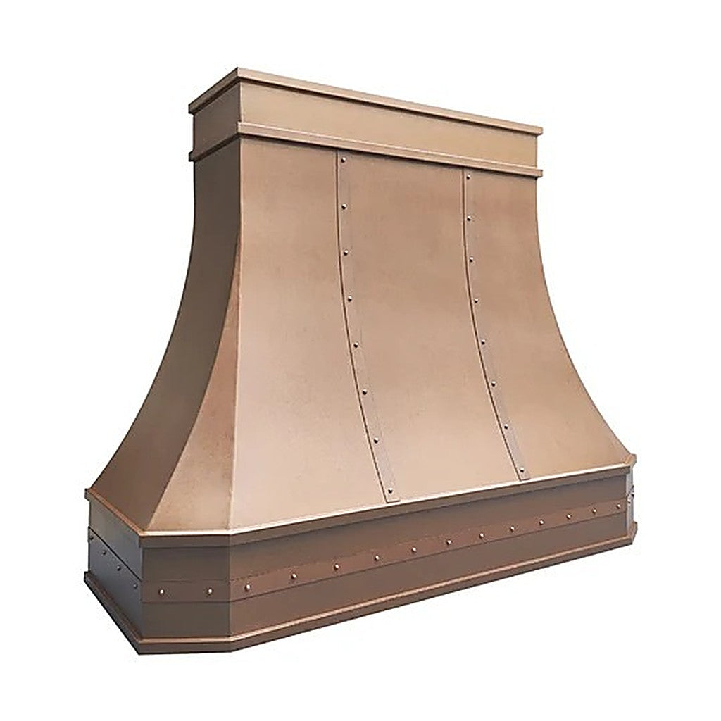 Custom Refine Curved Vintage Copper Stove Range Hood PC3-R04 — view 5