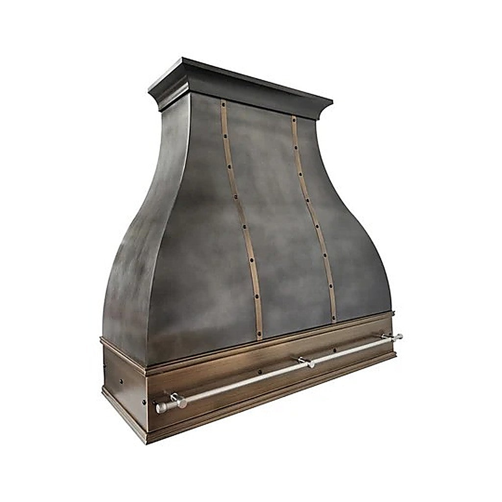 Elegant Curved Zinc Vent Hood PZ1-E01 — view 3