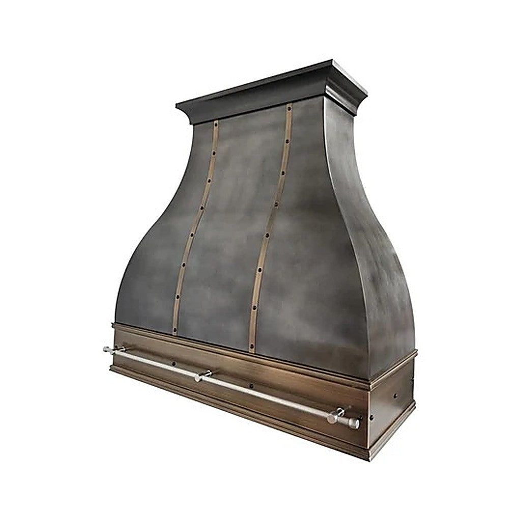 Elegant Curved Zinc Vent Hood PZ1-E01 — view 4